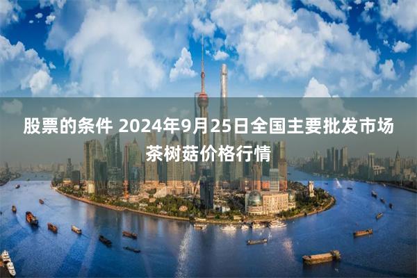 股票的条件 2024年9月25日全国主要批发市场茶树菇价格行情