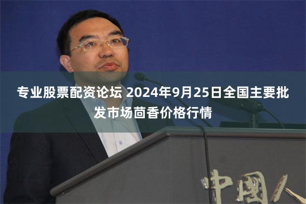 专业股票配资论坛 2024年9月25日全国主要批发市场茴香价格行情