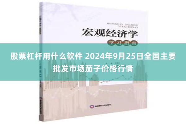 股票杠杆用什么软件 2024年9月25日全国主要批发市场茄子价格行情