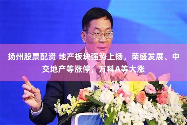 扬州股票配资 地产板块强势上扬，荣盛发展、中交地产等涨停，万科A等大涨