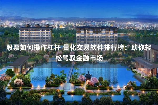 股票如何操作杠杆 量化交易软件排行榜：助你轻松驾驭金融市场