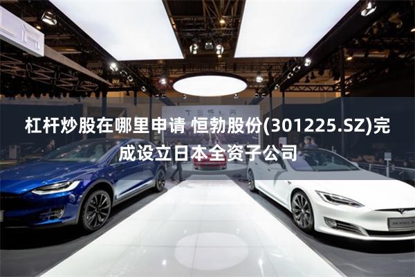 杠杆炒股在哪里申请 恒勃股份(301225.SZ)完成设立日本全资子公司