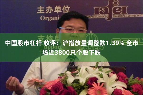 中国股市杠杆 收评：沪指放量调整跌1.39% 全市场近3800只个股下跌