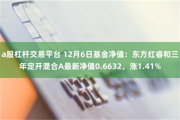 a股杠杆交易平台 12月6日基金净值：东方红睿和三年定开混合A最新净值0.6632，涨1.41%