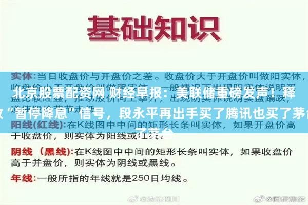 北京股票配资网 财经早报：美联储重磅发声！释放“暂停降息”信号，段永平再出手买了腾讯也买了茅台