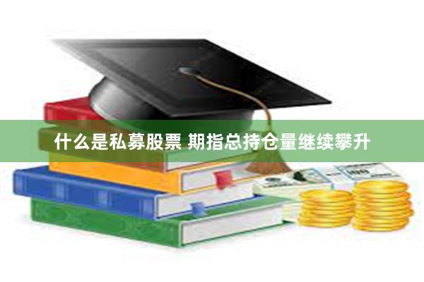 什么是私募股票 期指总持仓量继续攀升