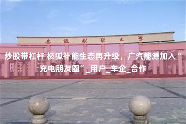 炒股带杠杆 极狐补能生态再升级，广汽能源加入“充电朋友圈”_用户_车企_合作