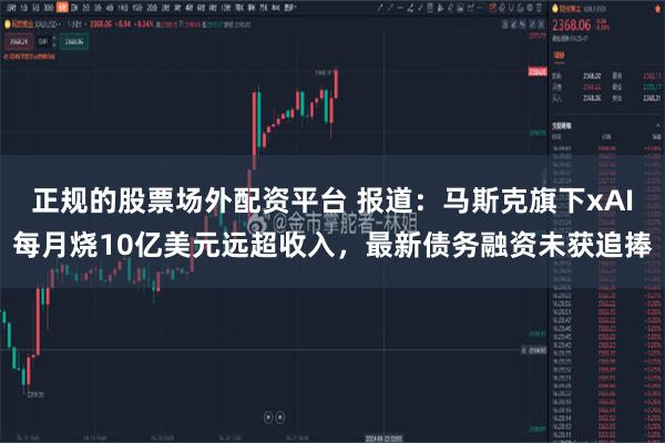 正规的股票场外配资平台 报道：马斯克旗下xAI每月烧10亿美元远超收入，最新债务融资未获追捧