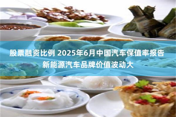 股票融资比例 2025年6月中国汽车保值率报告 新能源汽车品牌价值波动大