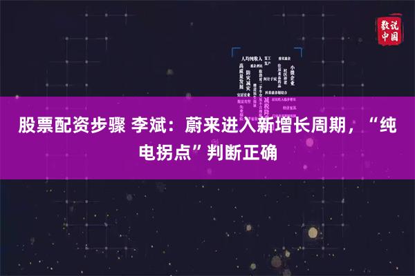 股票配资步骤 李斌：蔚来进入新增长周期，“纯电拐点”判断正确