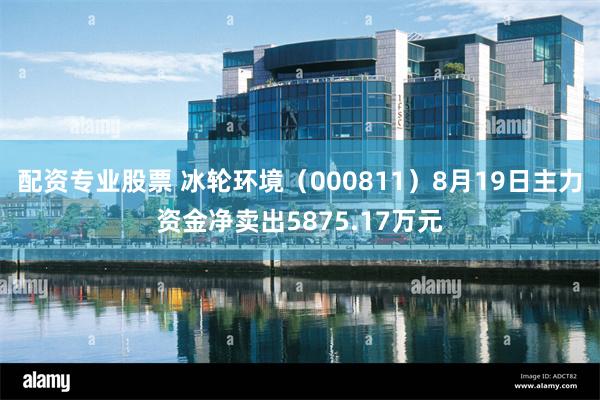 配资专业股票 冰轮环境（000811）8月19日主力资金净卖出5875.17万元
