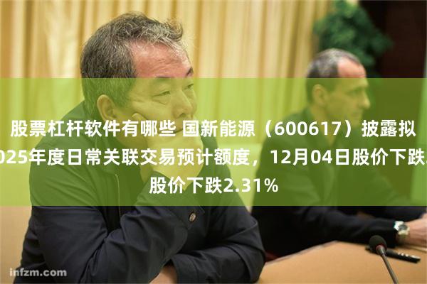 股票杠杆软件有哪些 国新能源（600617）披露拟调整2025年度日常关联交易预计额度，12月04日股价下跌2.31%