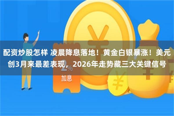 配资炒股怎样 凌晨降息落地！黄金白银暴涨！美元创3月来最差表现，2026年走势藏三大关键信号