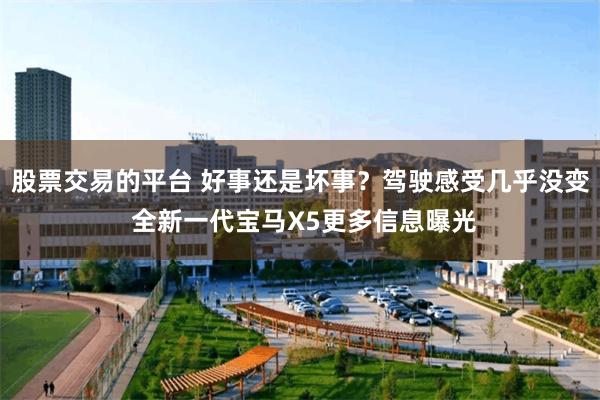 股票交易的平台 好事还是坏事？驾驶感受几乎没变 全新一代宝马X5更多信息曝光